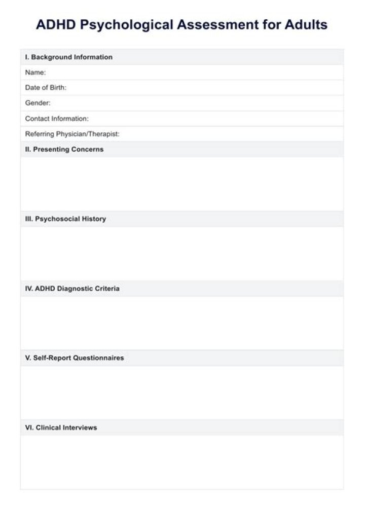 Psychological Testing for ADHD in Adults: Expert PDF Guide