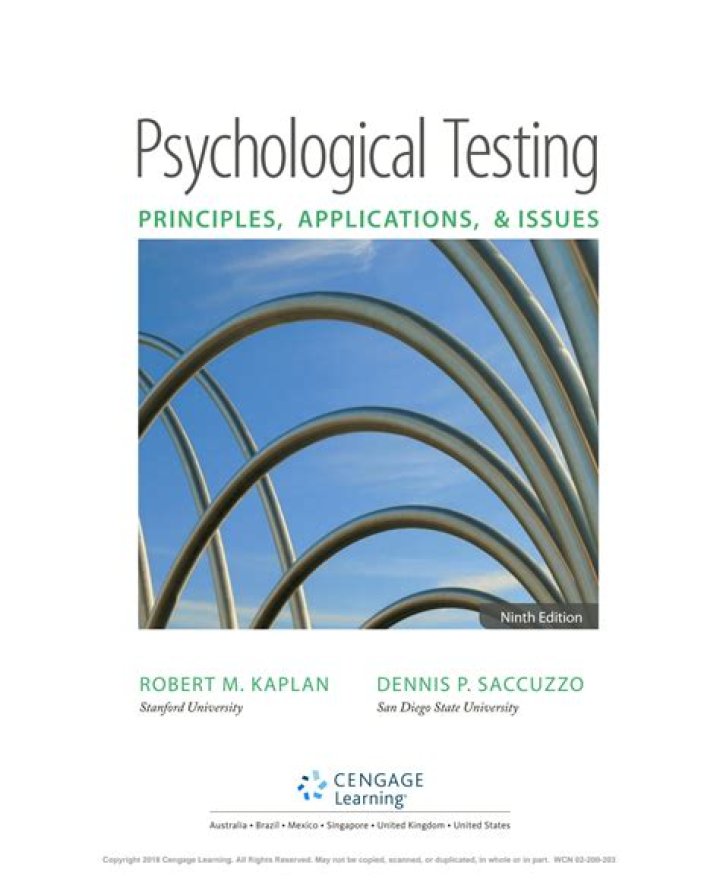 Psychological Testing Principles, Applications & Issues: Free PDF Guide