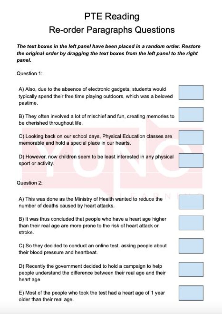 PTE Exam Questions & Answers PDF: Perfect Study Resource