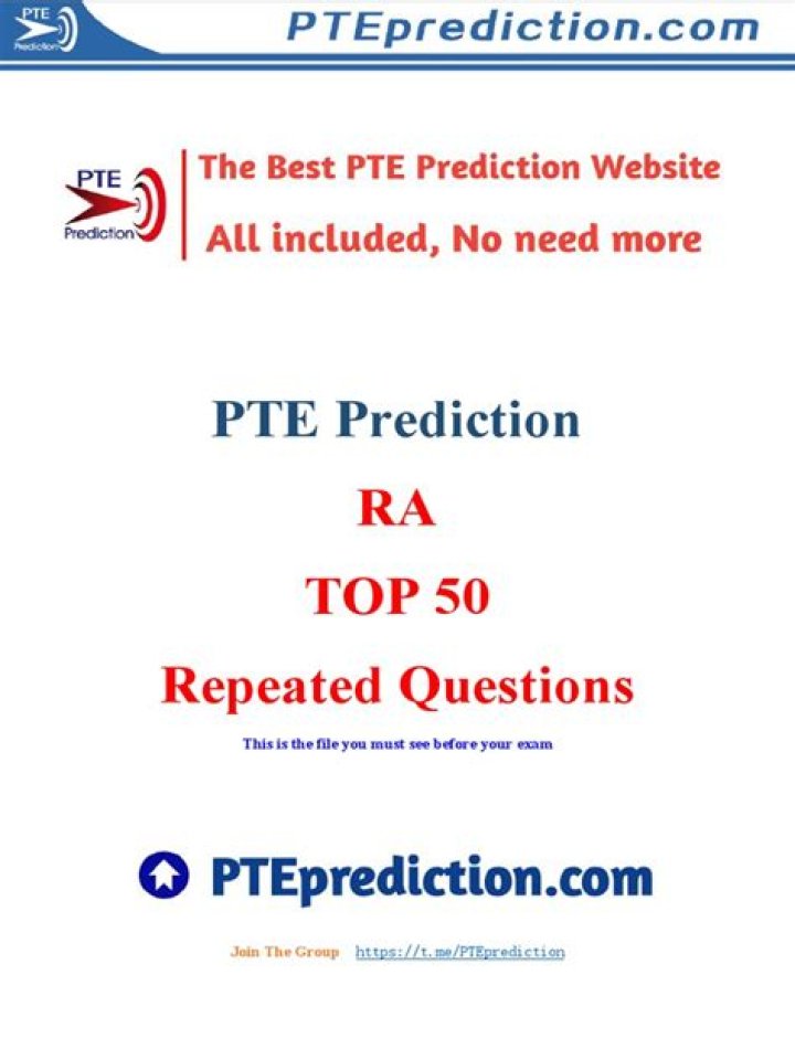 PTE Repeated Questions PDF: Essential Practice Materials