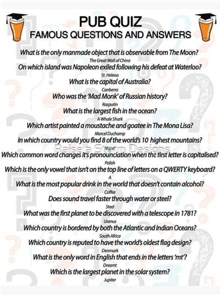Free Pub Trivia Questions and Answers PDF – Fun Facts & Fun Drinks