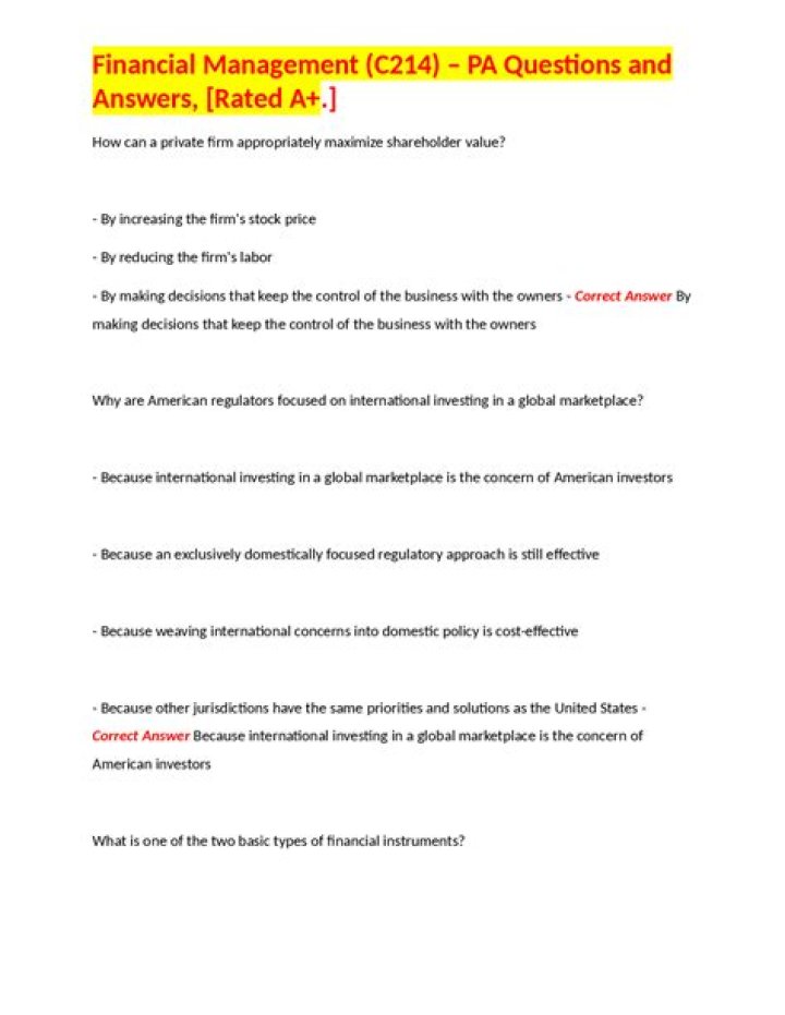 Public Financial Management Questions & Answers PDF: Expert Guidance