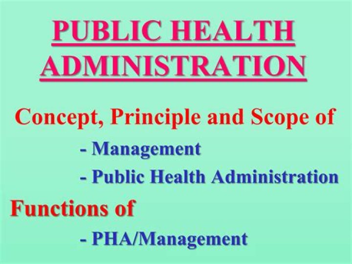 Public Health Administration Principles for Population-Based Management PDF Guide