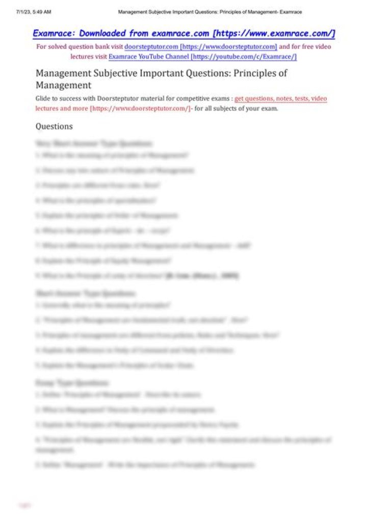 Public Management Questions and Answers PDF – Expert Guide