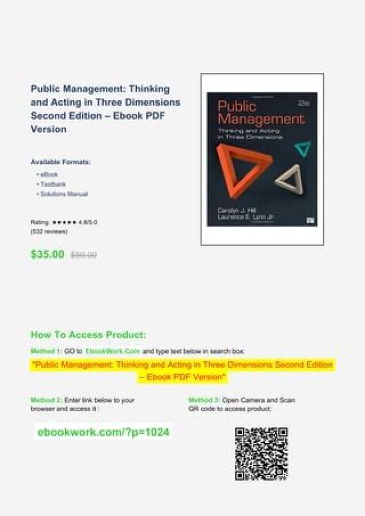 Public Management Thinking and Acting in Three Dimensions: A Holistic Approach