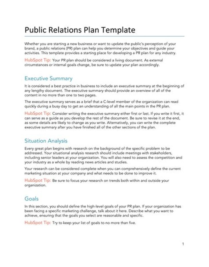 Public Relations Plan Template PDF – Ready-to-Use Marketing Blueprint