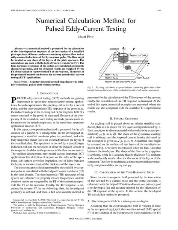 Pulsed Eddy Current Testing PDF: Reliable Non-Destructive Evaluation Guide