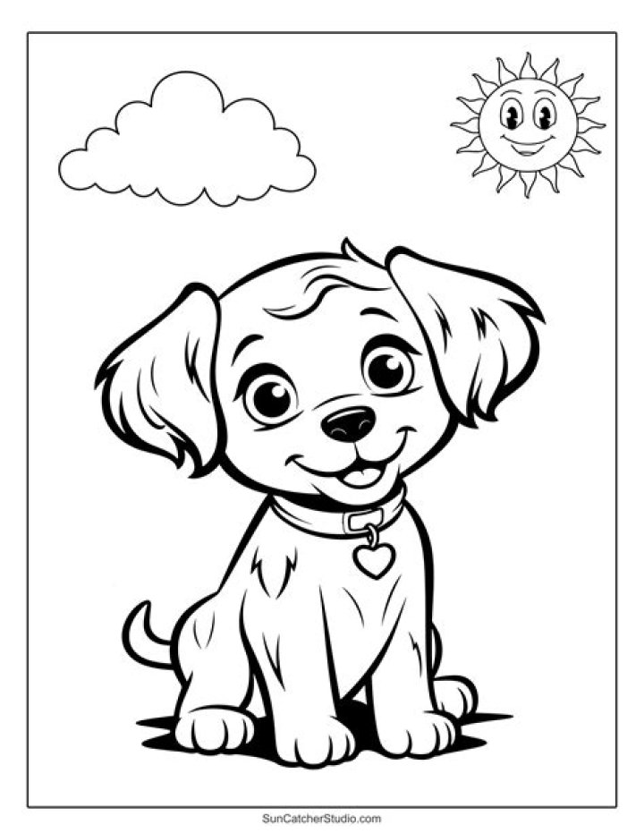 Free Printable Puppy Coloring Sheet PDF – Fun Activity for Kids