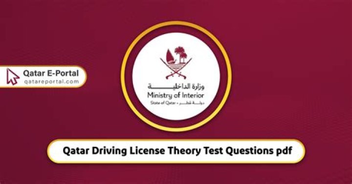 Qatar Driving License Theory Test Questions PDF: Pass with Confidence