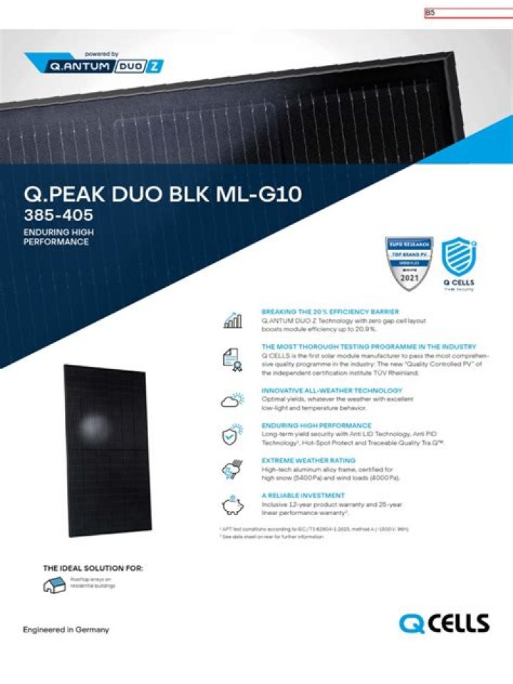 QCell 405 Spec Sheet PDF – Detailed Technical Specifications