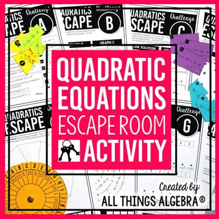 Quadratic Equations Escape Room Answer Key PDF – Solve & Escape