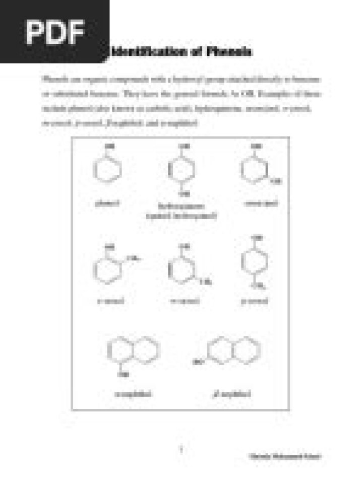 Qualitative Test for Phenol PDF – Accurate Laboratory Guide