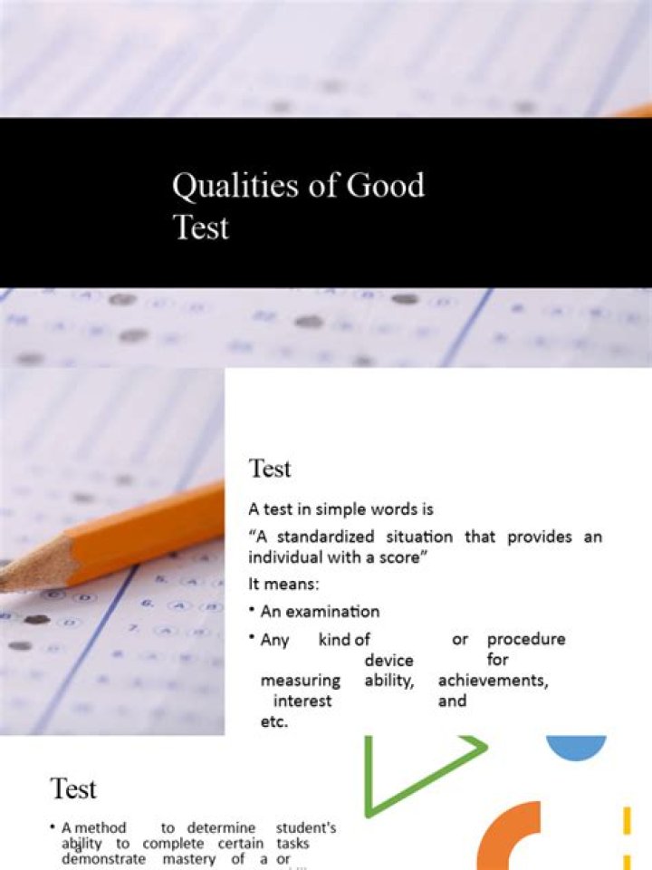 Key Qualities of a Good Test PDF