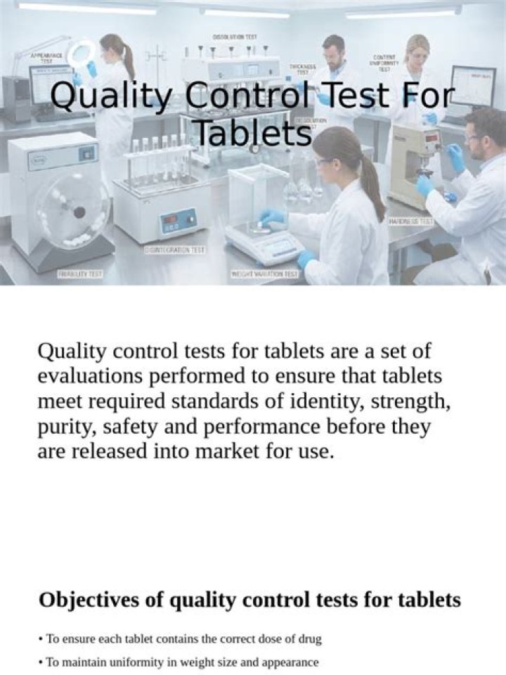 Quality Control Test for Tablets PDF: Ensure Top Performance