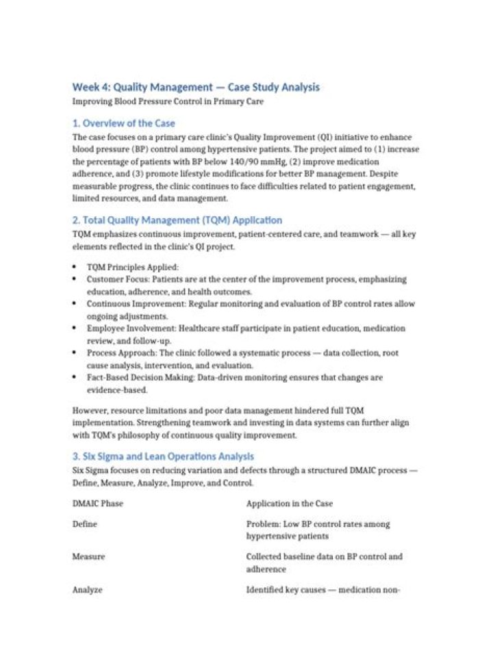 Quality Management Case Study PDF: Real-World Success Stories