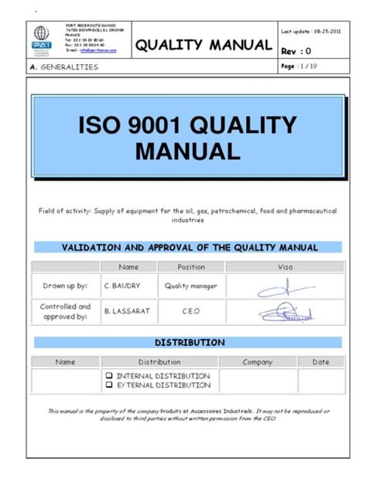 Quality Management Manual PDF: Essential Guide for Effective Process Control