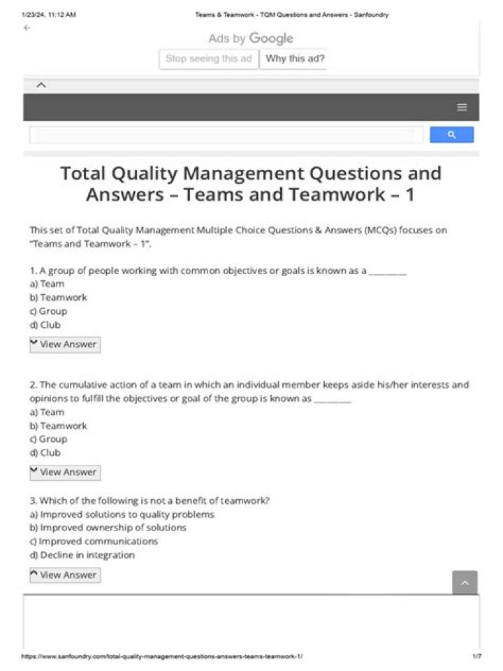 Quality Management Questions and Answers PDF: Essential Guide