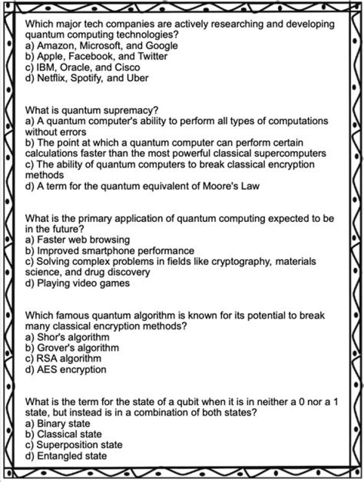 Quantum Computing Questions and Answers: Essential PDF Guide