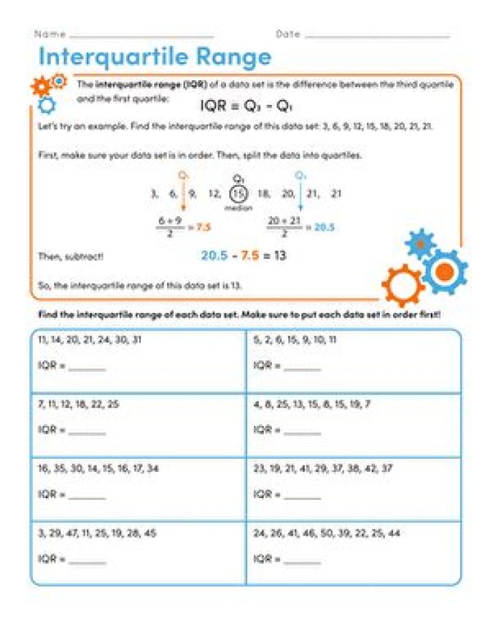 Master Quartiles & IQR: Free Worksheets & Practice PDF