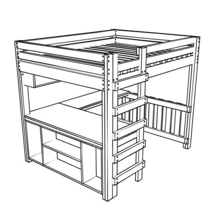 Queen Loft Bed Plans PDF – Download Free Detailed Designs