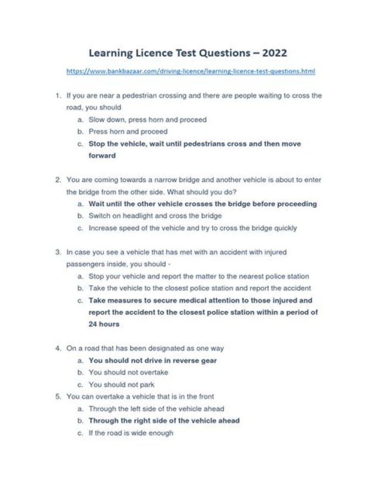 Learn Licence Test: Essential Question PDF for Success