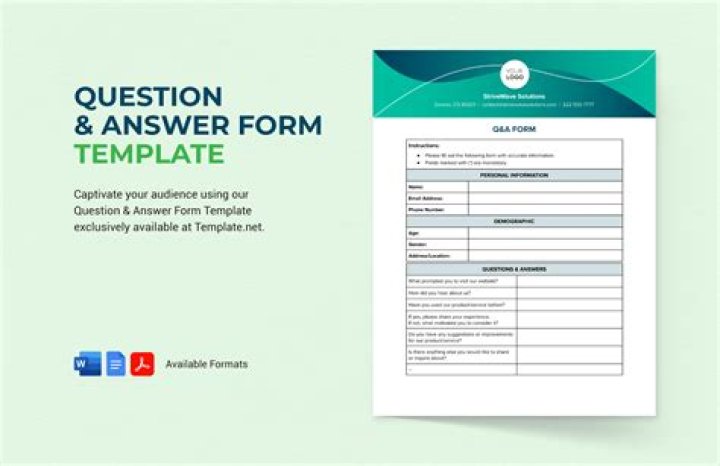 How to Create and Use Question Forms PDFs