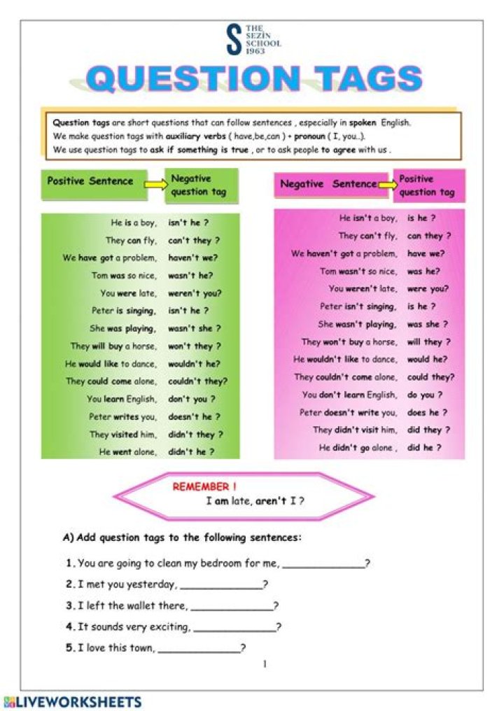 Question Tags Rules PDF: Clear Guidelines for Accurate Tagging
