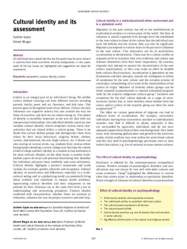 Exploring Questions of Cultural Identity: A PDF Guide