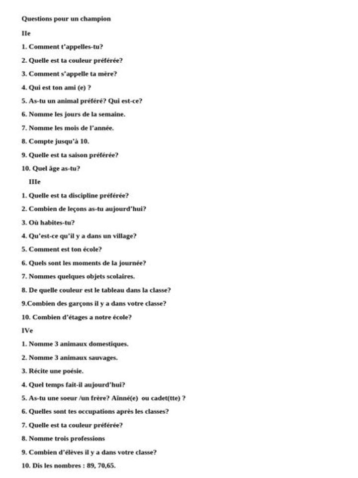 Questions pour un Champion PDF : Guide Complet Gratuit
