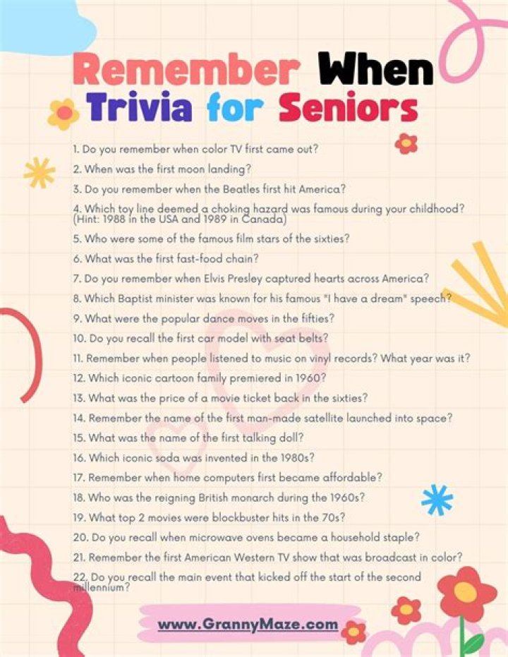 Free PDF Quizzes for Seniors with Answers