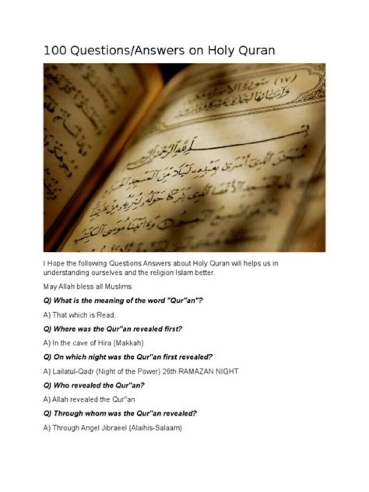 Quran Questions and Answers PDF: Expert Answers for All Believers