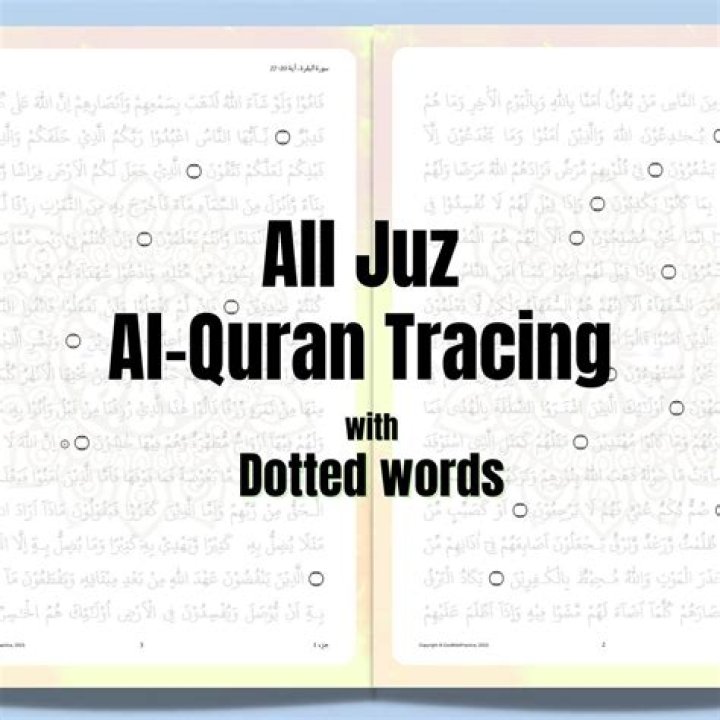 Free Quran Tracing Sheets PDF for Learning & Practice