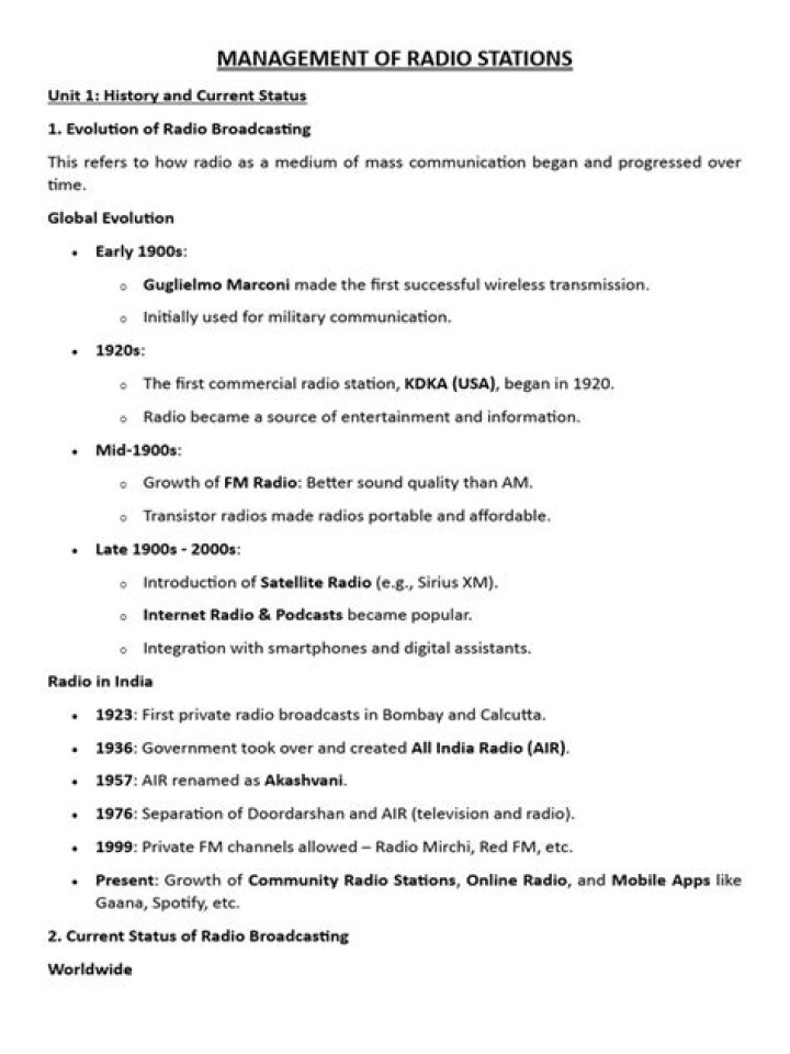 Comprehensive Radio Station Management Structure PDF Guide