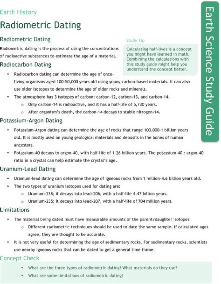 Radiometric Dating Worksheet Answers PDF – Complete Study Guide