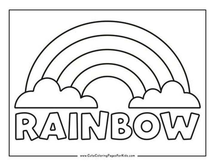 Rainbow Coloring Sheet PDF for Kids – Free Download