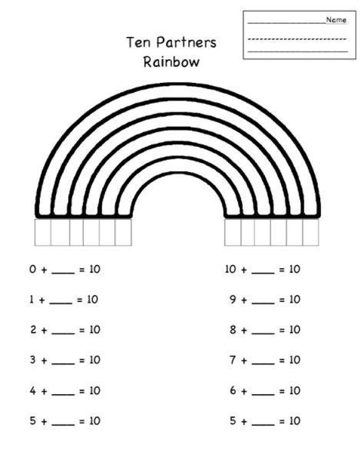 Printable Rainbow Worksheets for Kindergarten PDF | Free Printable Activities
