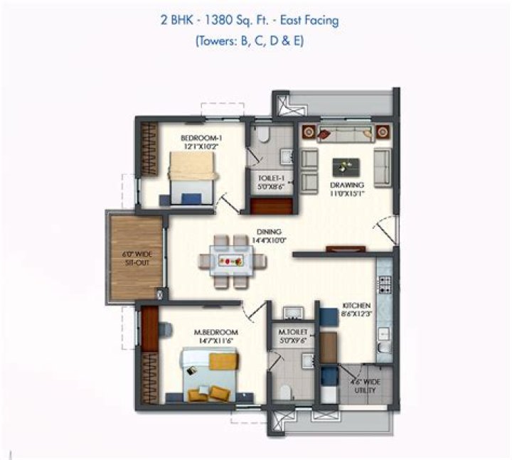 Download Rajapushpa Province Floor Plan PDF for Home Design