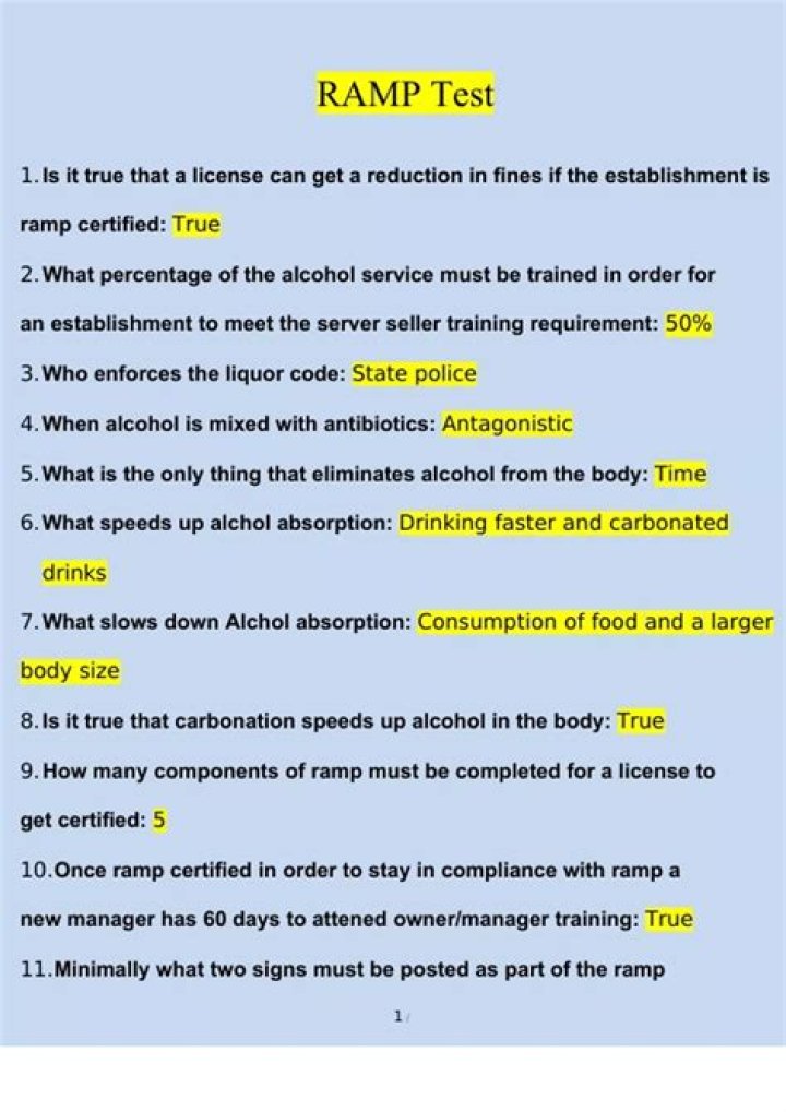 Free Ramp Test Answers PDF – Get Instant Download