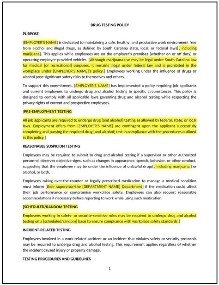 Random Drug Testing Policy PDF: Essential Compliance Guide