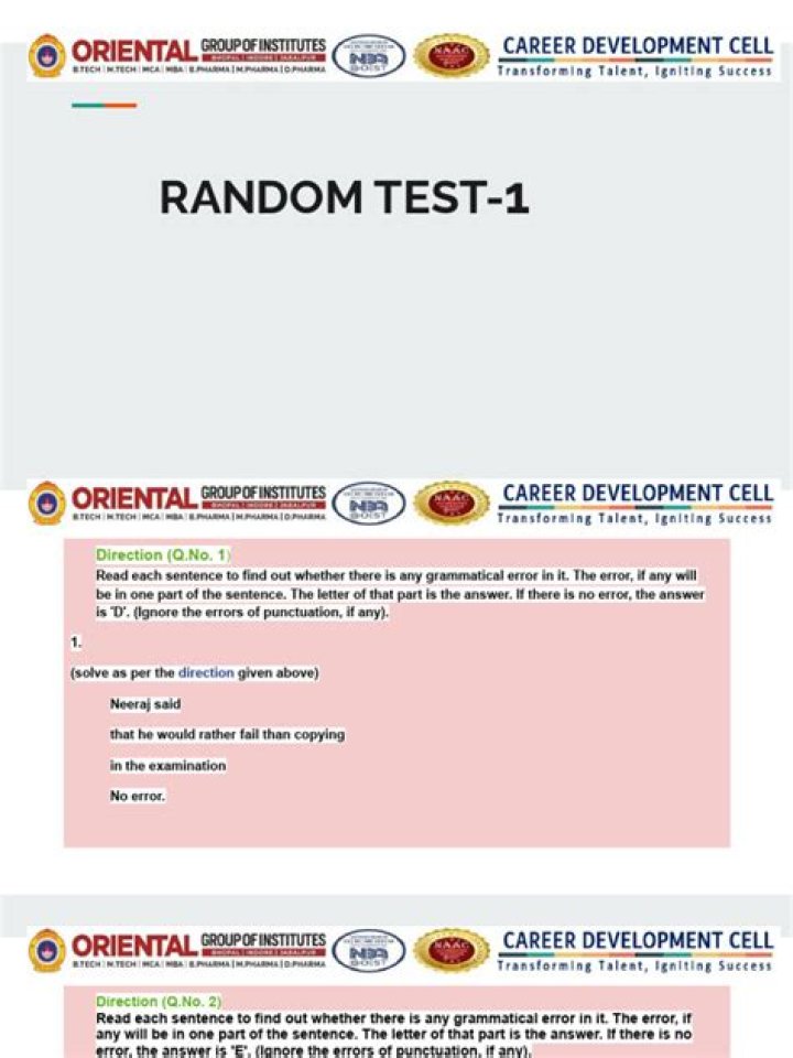 Random Test PDF: Free Practice Documents for Any Skill