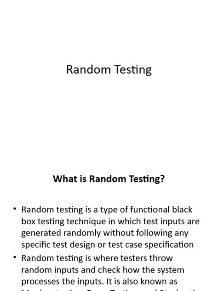 Free Random Testing PDF for Accurate Results