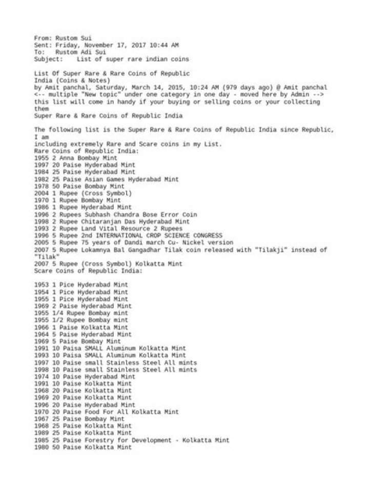 Rare Indian Coins List PDF – Collectible History & Value Guide
