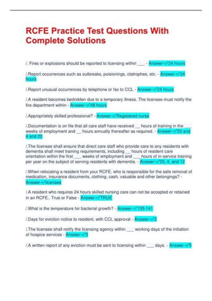 RCFE Practice Test PDF: Master Your Real Estate License Exam