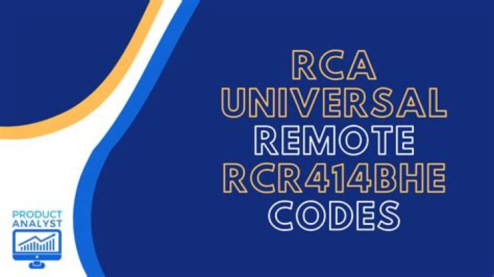 RC-R414BHE Code List PDF – Download Official RCR414BHE Code Sheet