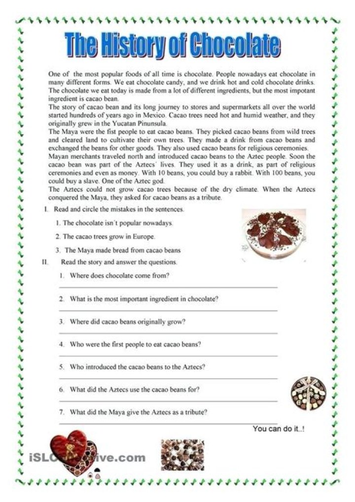 High School Reading Comprehension Worksheets in PDF Format