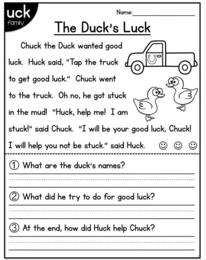 Free Kindergarten Reading Worksheets PDF for Early Literacy