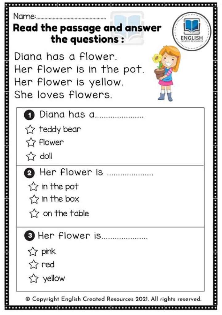 Free Reading Kindergarten Worksheets PDF for Instant Download