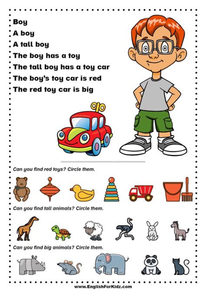 Free Reading Worksheets for Preschool PDF – Download Now