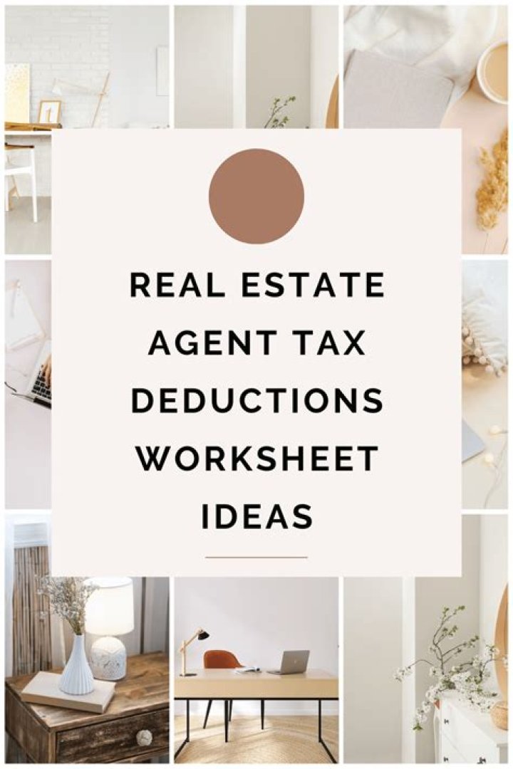 Real Estate Agent Tax Deductions Worksheet PDF – Save Money Fast