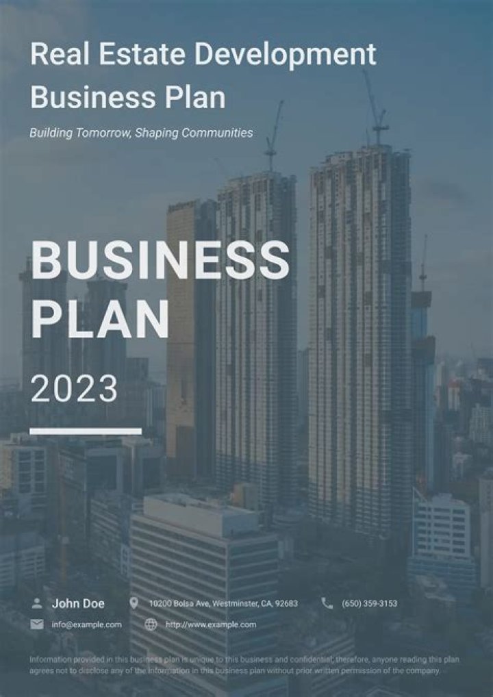 Real Estate Development Plan PDF: Complete Guide & Template